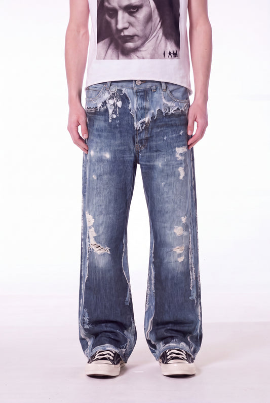 IAC | TORN PAGES JEANS
