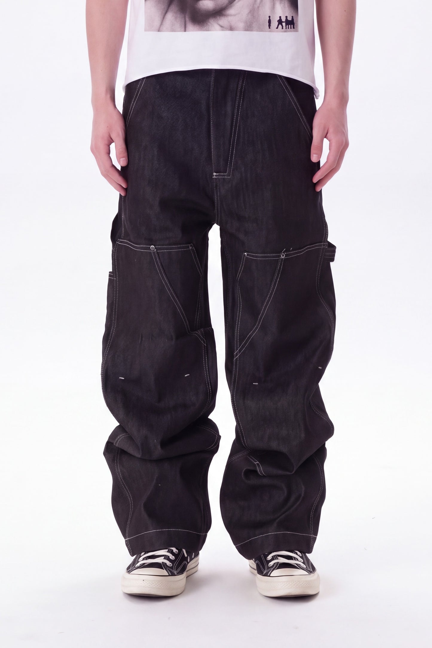 IAC | Black Emporio Baggy Pants