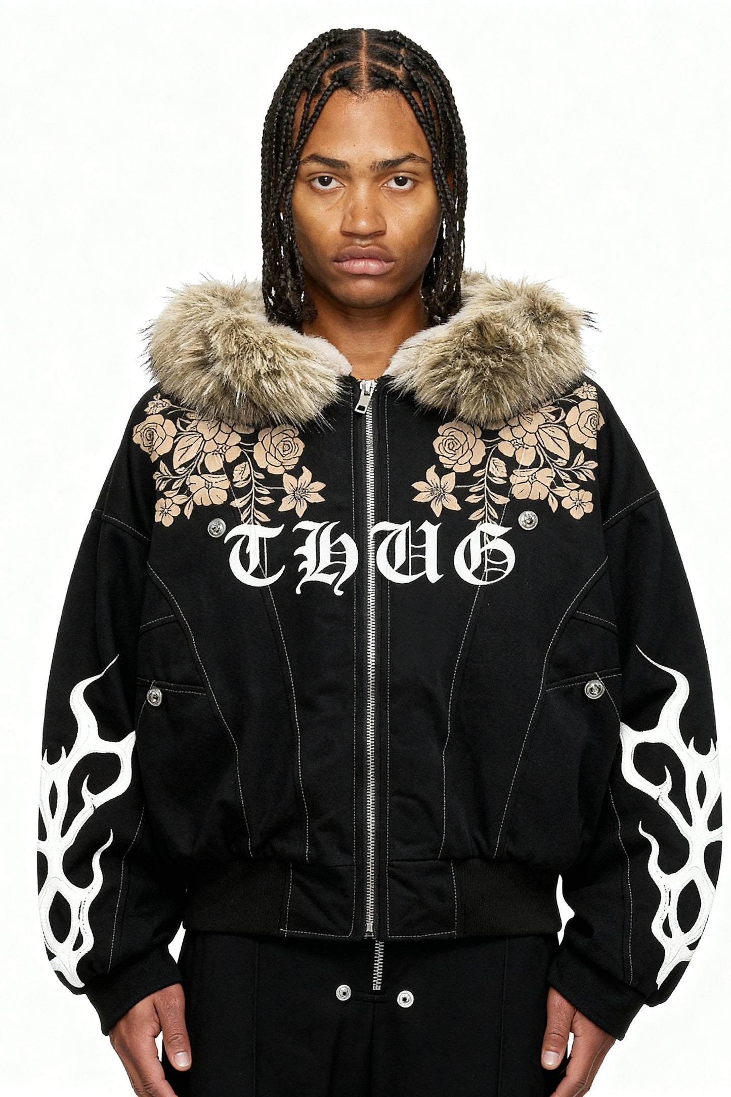 IAC | THUG Fur hood Puffer