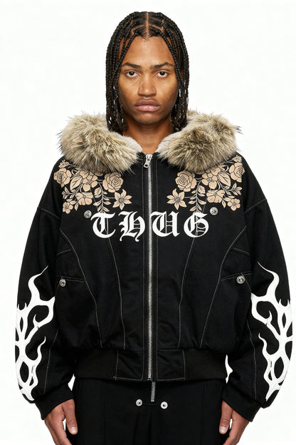 IAC | THUG Fur hood Puffer