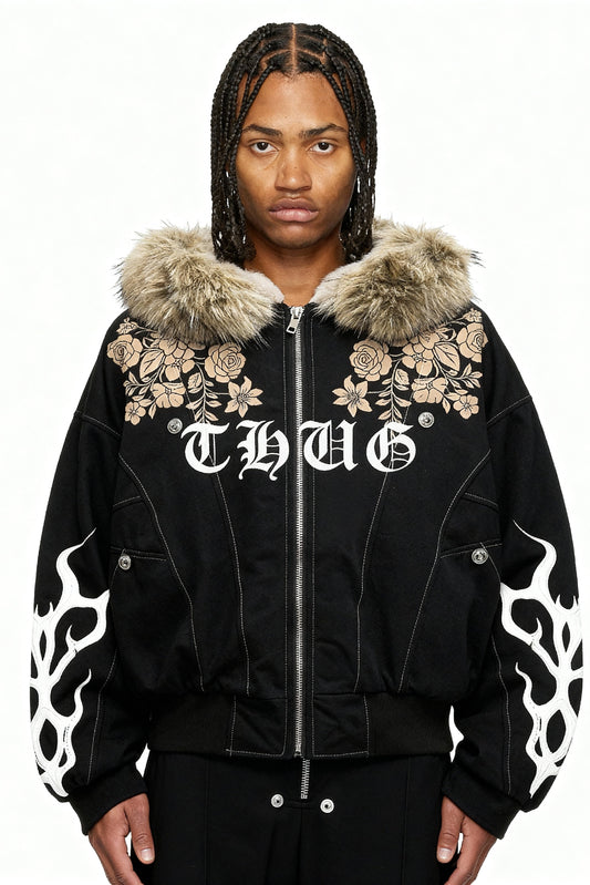 IAC | THUG Fur hood Puffer