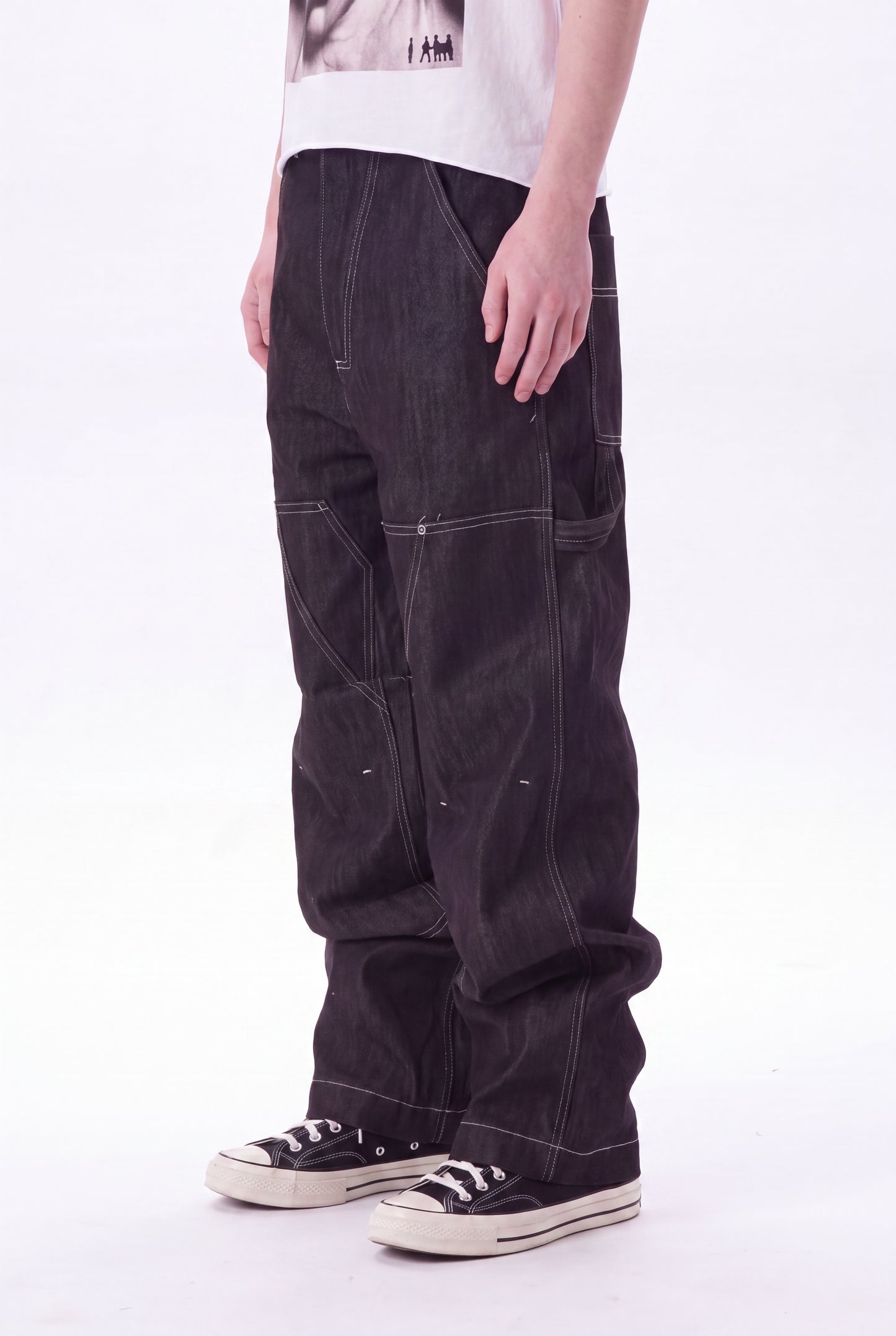 IAC | Black Emporio Baggy Pants
