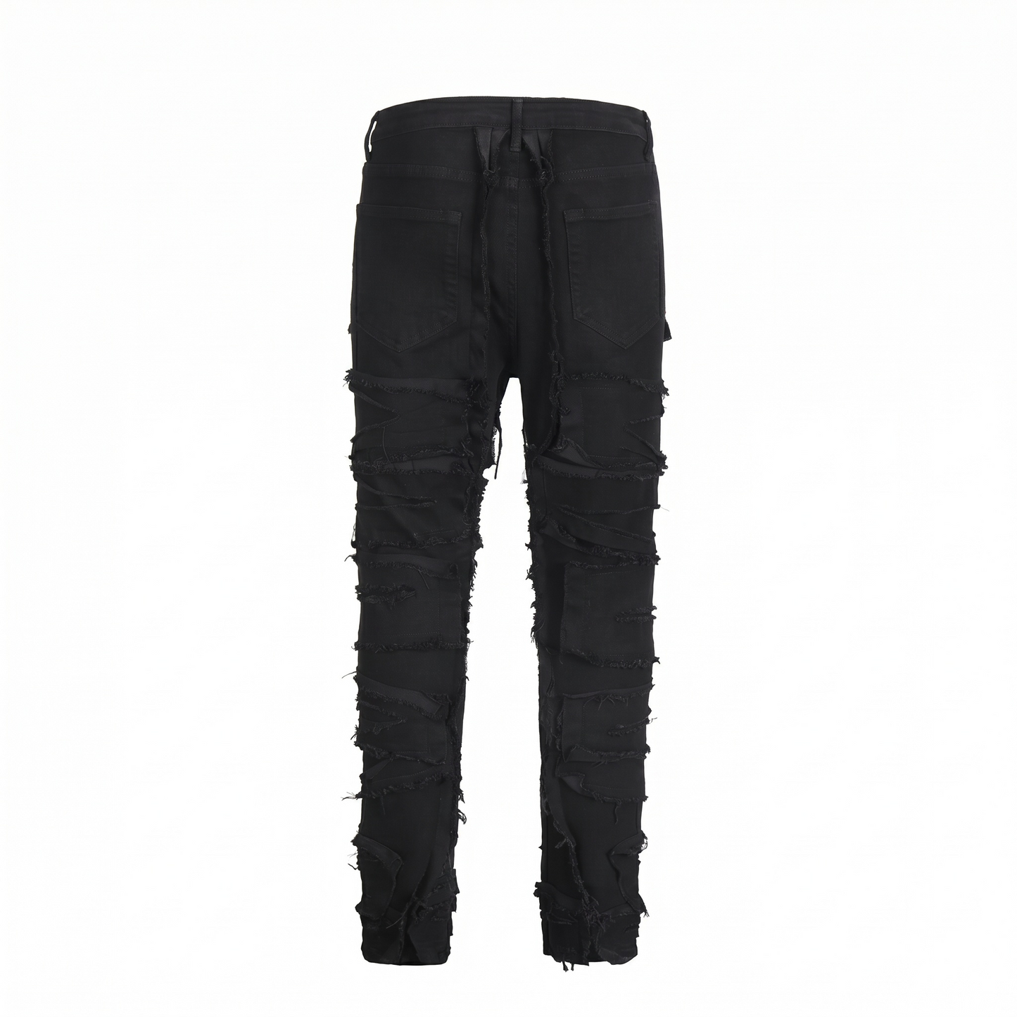 IAC | DISTRESSED BLACK PANTS