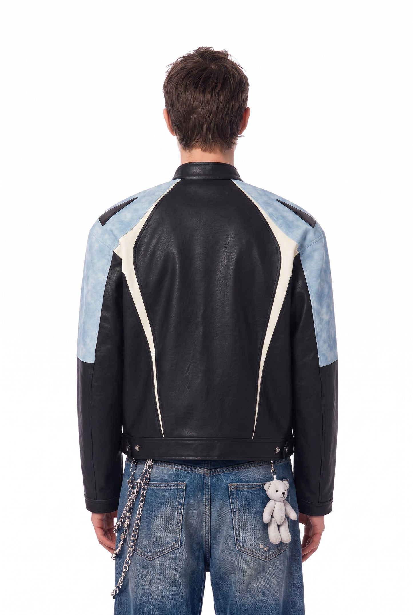 IAC | Leather zipper jacket