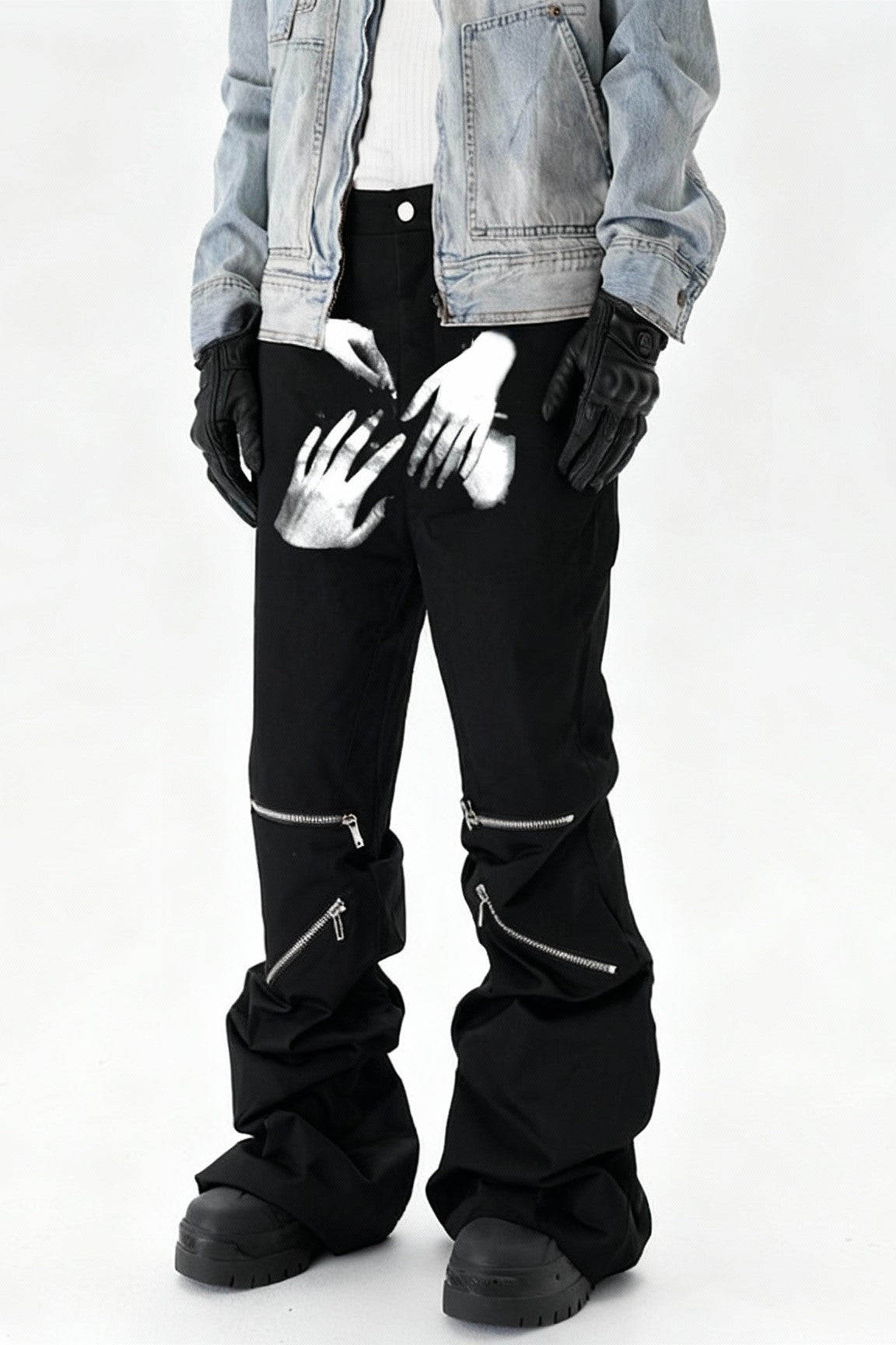 IAC | Knee zipper loose pants